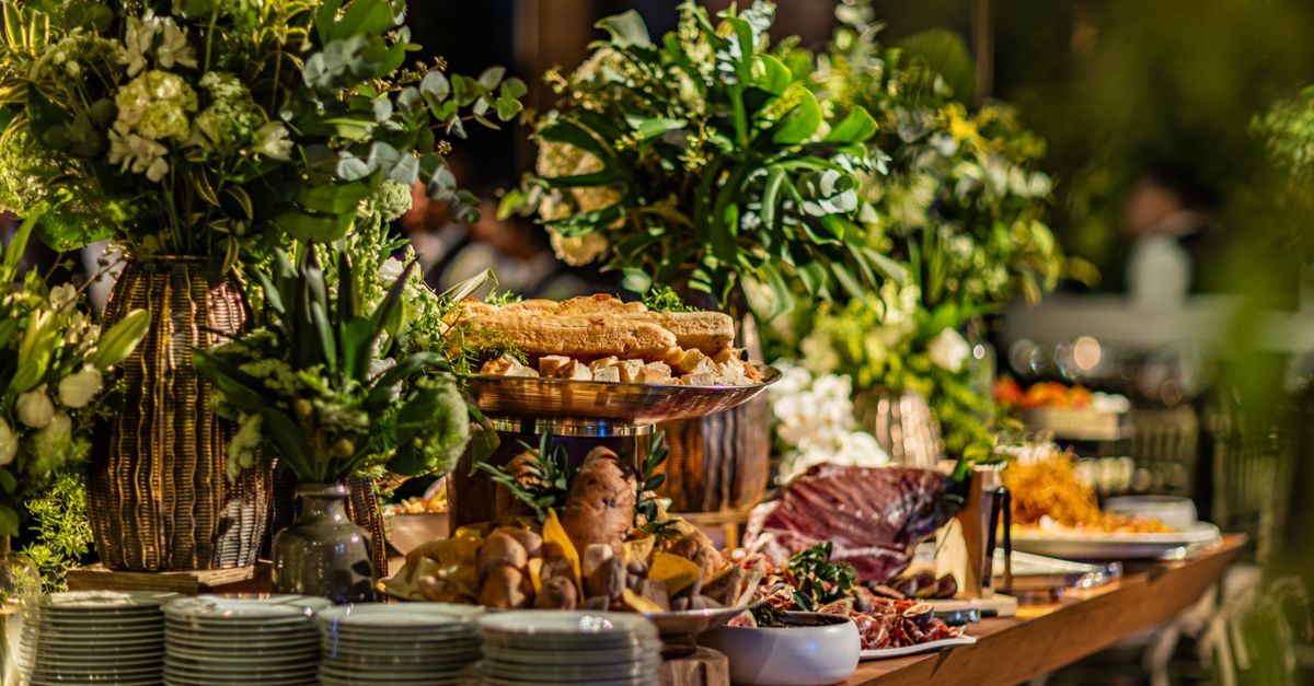 Caterers at work