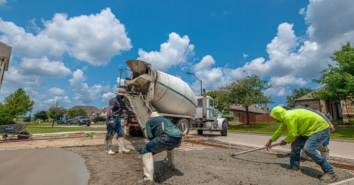 Concrete Contractors at work