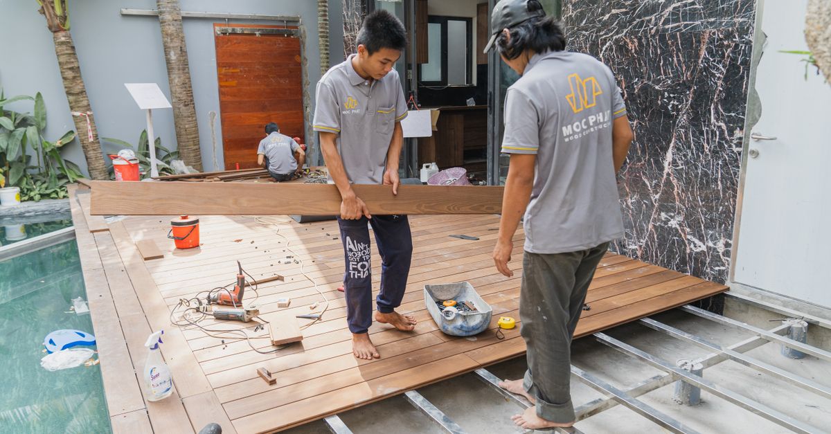 Deck Builders at work
