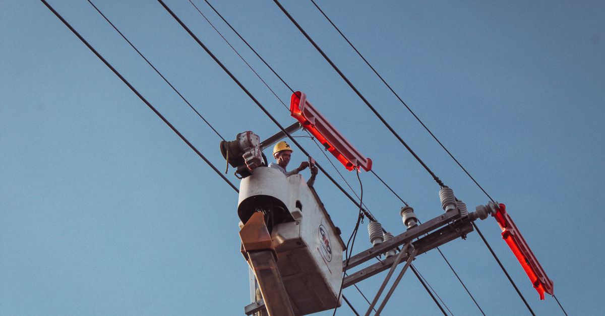 Electricians at work