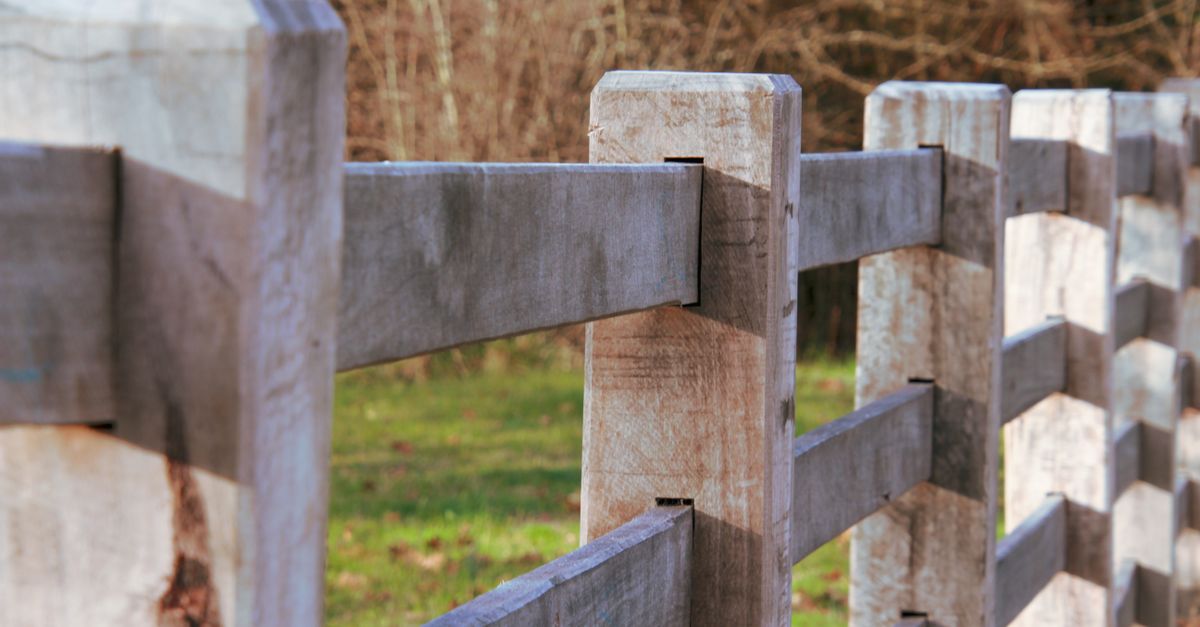 Fencing contractors at work