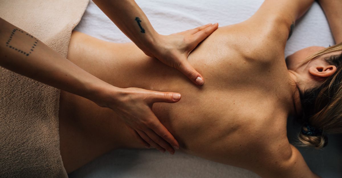 Massage therapists at work