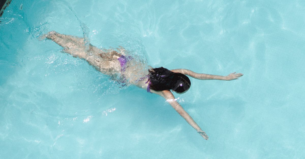 Pool service at work